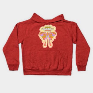 Socially Distant Butterfly - 70s butterfly Kids Hoodie